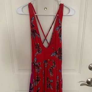 Free People floral mini dress